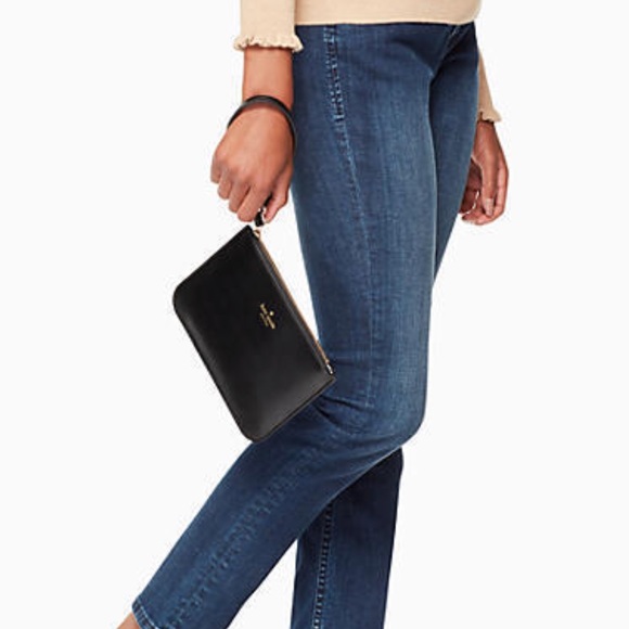 New Kate Spade Bennet Handbag & Wristlet Set-Black - Picture 4 of 8